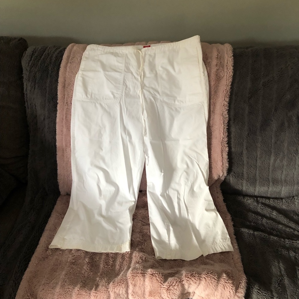Esprit wide leg drawstring pants
